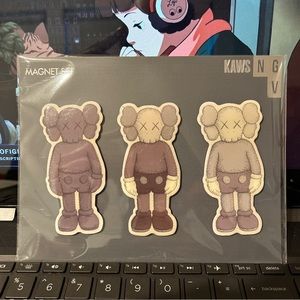KAWS x NGV Companion Dissected Gone Flayed Original Fake Figure Magnet Set of 3